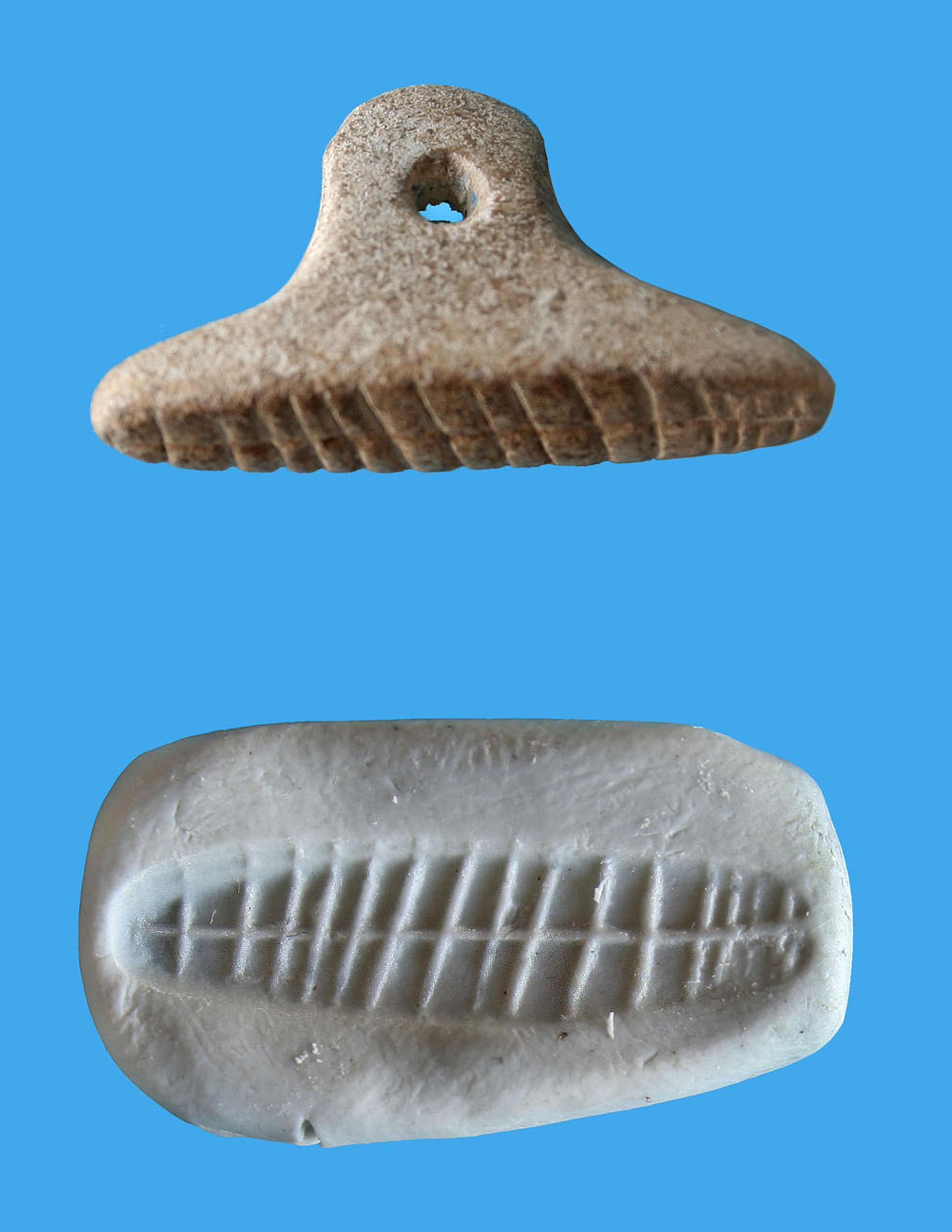Limestone seal and its modern impression from Tel Tsaf